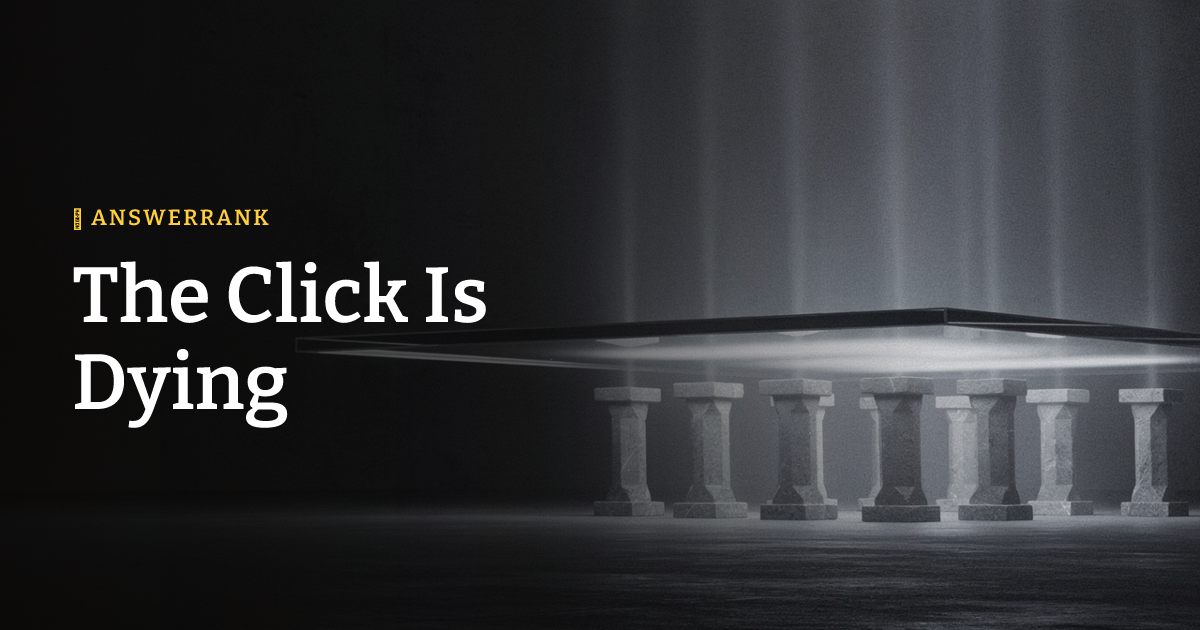 The Click Is Dying