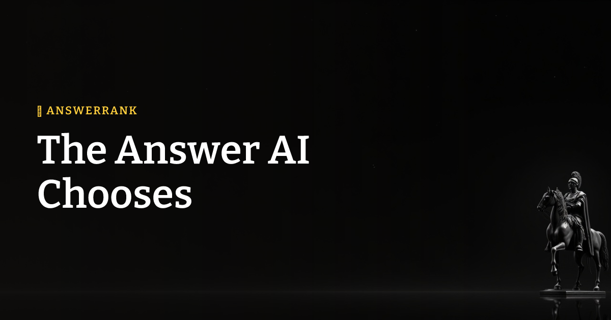 The Answer AI Chooses