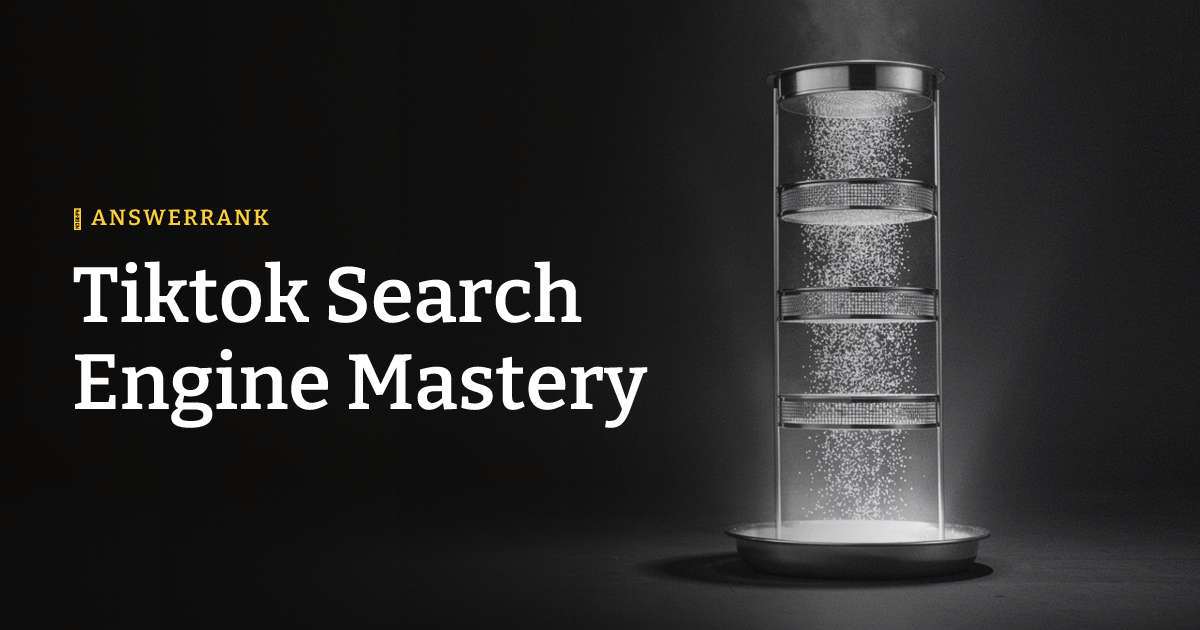 Tiktok Search Engine Mastery